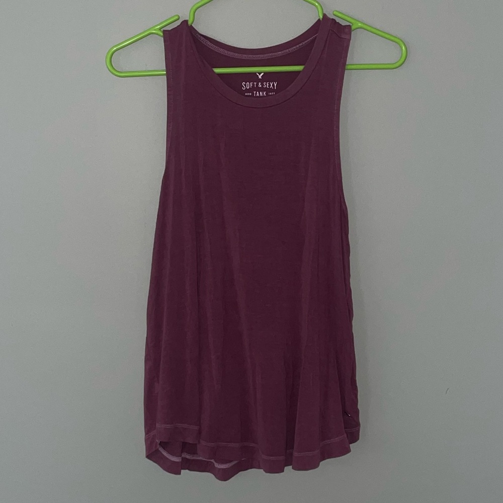 Purple American Eagle Tank Top